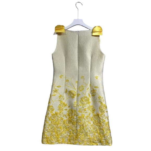 The Eylysa Gorgeous Yellow Bow Dress - Picture 7 of 13